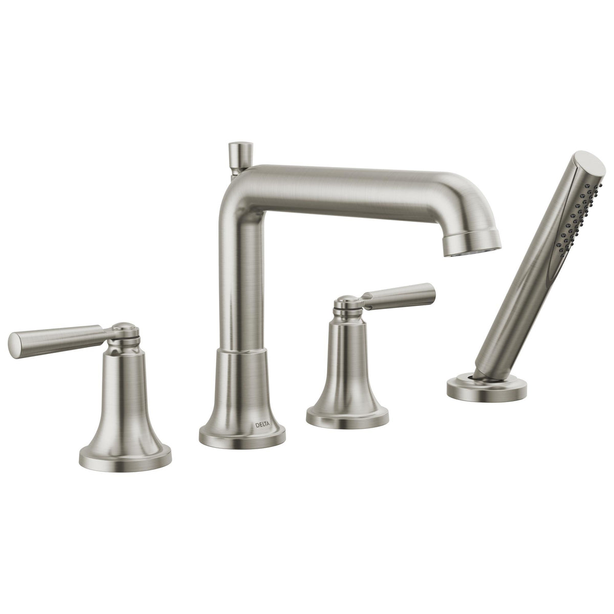 DELTA® T4736-SS SAYLOR™ Tub Faucet, 1.75 gpm Flow Rate, 8 to 16 in Center, Stainless, Tub Filler Function, Import