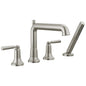 DELTA® T4736-SS SAYLOR™ Tub Faucet, 1.75 gpm Flow Rate, 8 to 16 in Center, Stainless, Tub Filler Function, Import
