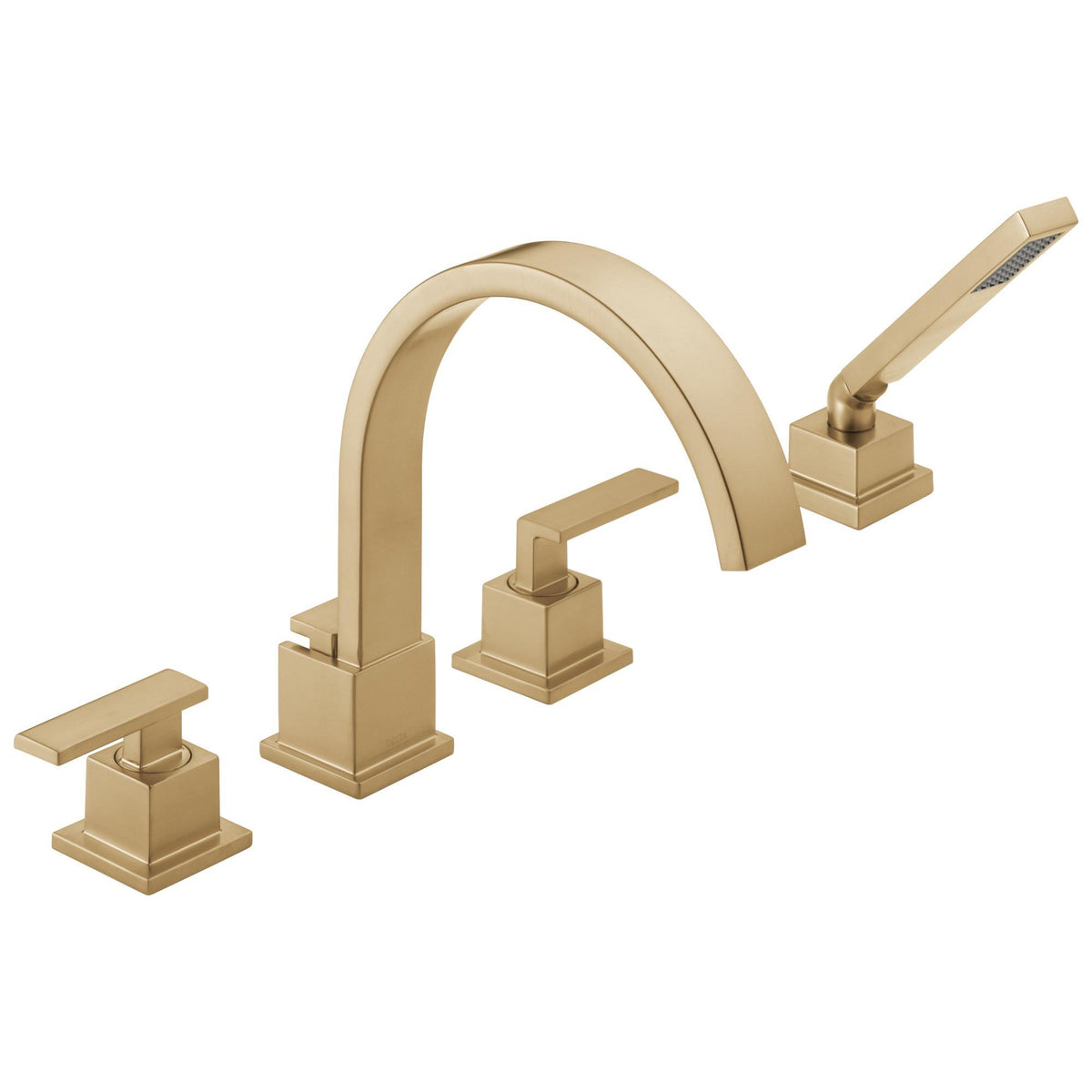 DELTA® T4753 Roman Tub Trim, DELTA® Roman Tub Trim, Vero®, 18 gpm Flow Rate, 8 to 16 in Center, 2 Handles, Function: Traditional, Import