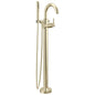 DELTA® T4759-PNFL T4759 Trinsic® Floor Mount Tub Filler, 1.75 gpm Flow Rate, Polished Nickel, 1 Handles