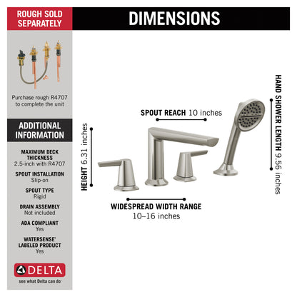 Galeon - Roman Tub Trim - 5-9/16"
