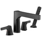 Zura - Roman Tub Trim - 12" W x 8-1/2" H - Deck Mount