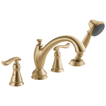 DELTA® T4794 Roman Tub Trim, DELTA® Roman Tub Trim, Linden™, 2 gpm Flow Rate, 8 to 16 in Center, 2 Handles, Function: Traditional, Import