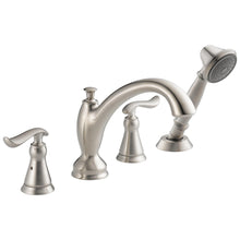 DELTA® T4794 Roman Tub Trim, DELTA® Roman Tub Trim, Linden™, 2 gpm Flow Rate, 8 to 16 in Center, 2 Handles, Function: Traditional, Import