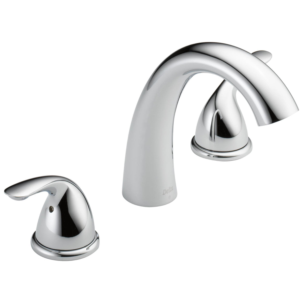 DELTA® T572 Roman Tub Trim, DELTA® Roman Tub Trim, Classic, 18 gpm Flow Rate, 8 to 16 in Center, 2 Handles, Function: Traditional, Domestic