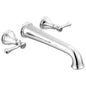 DELTA® T5797-WL Tub Filler, Cassidy™, 8 in Center, Polished Chrome, 2 Handles, Import