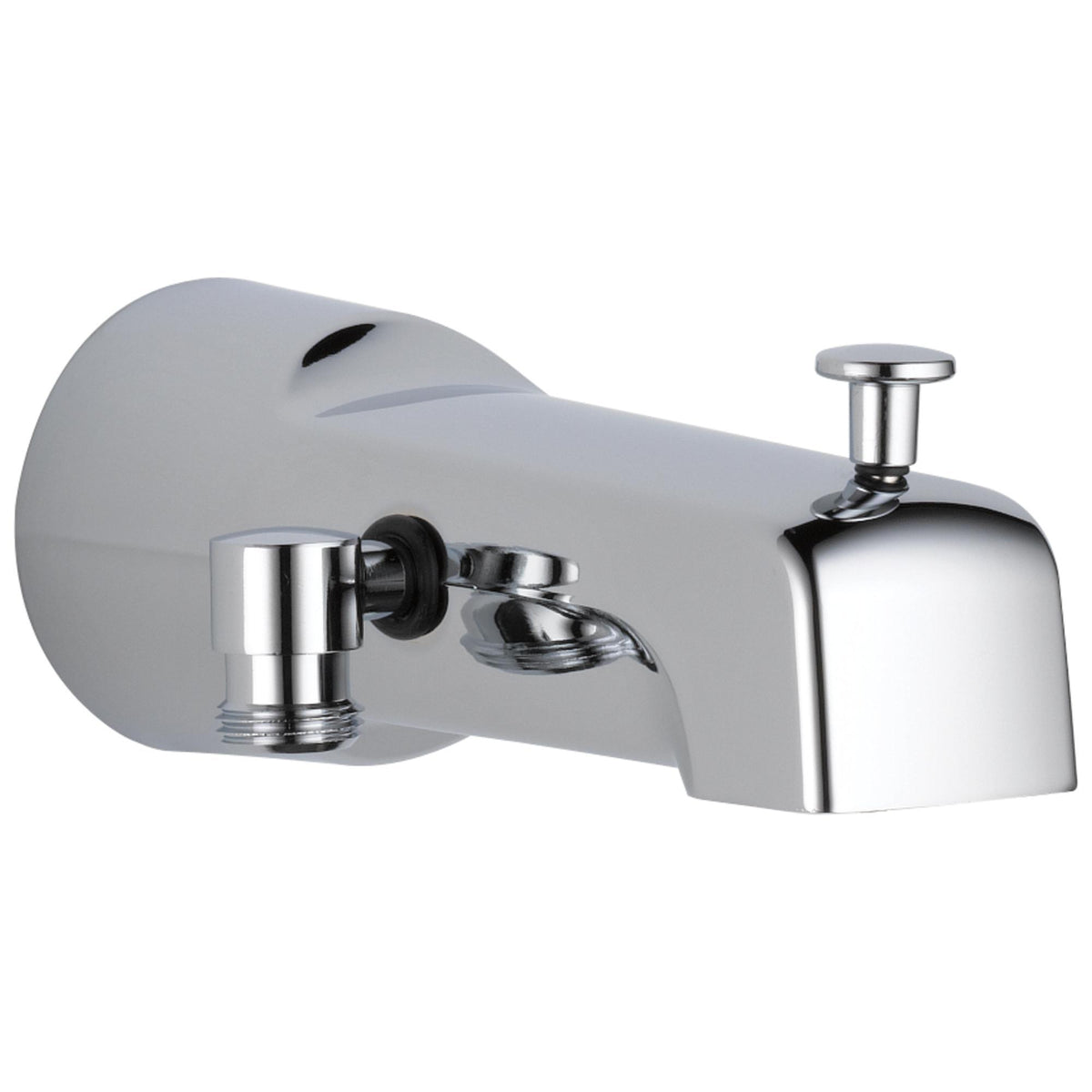 DELTA® Pull-Up Diverter Tub Spout, 6-11/16 in L x 2-7/8 in H, For Use With Tub and Shower Faucet, Metal, Import