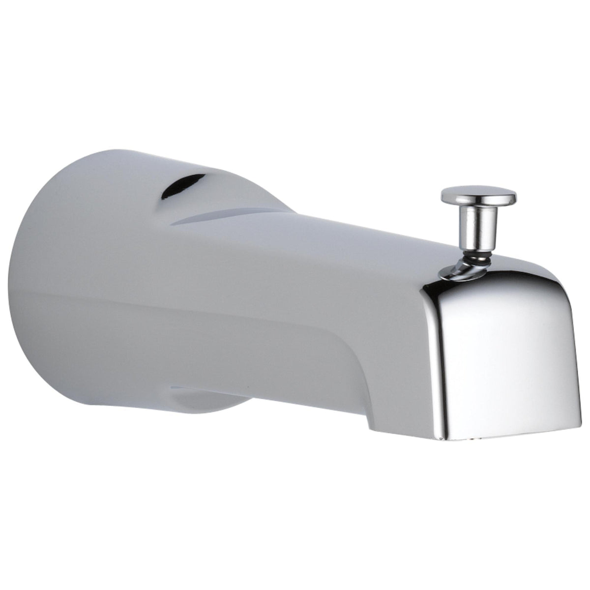 DELTA® U1011-PK Pull-Up Diverter Tub Spout, 6-11/16 in L x 2-7/8 in H, For Use With Tub and Shower Faucet, Metal, Polished Chrome, Import
