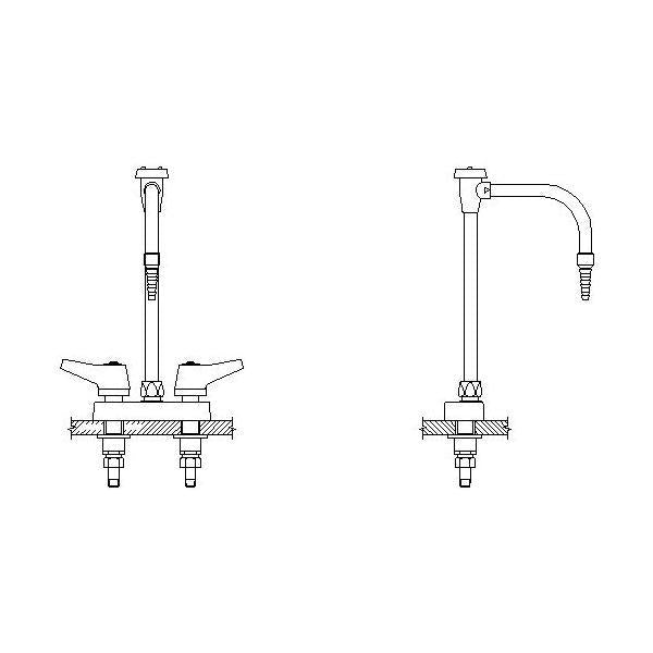 Mixing Faucet - 4" Center - 6"