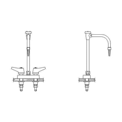 Mixing Faucet - 4" Center - 6"