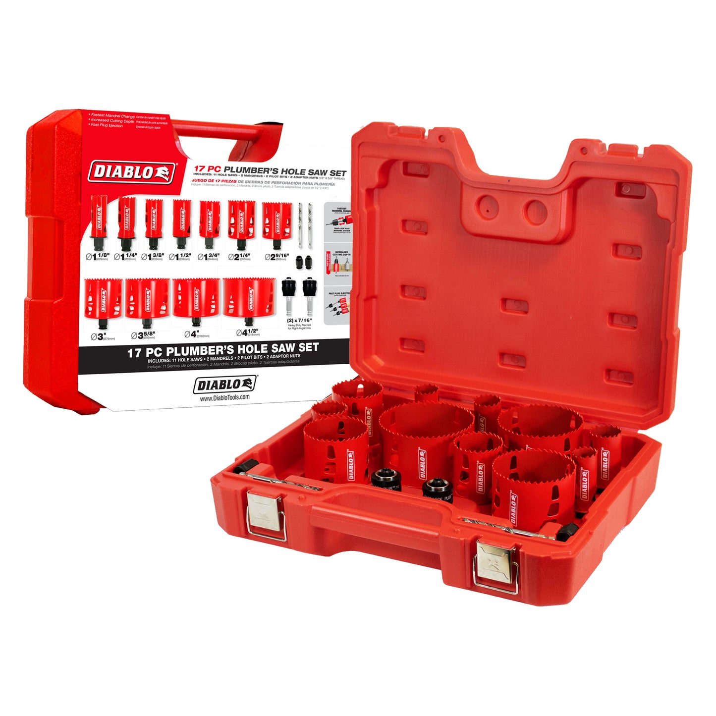 17 PC PLUMBER HOLE SAW SET