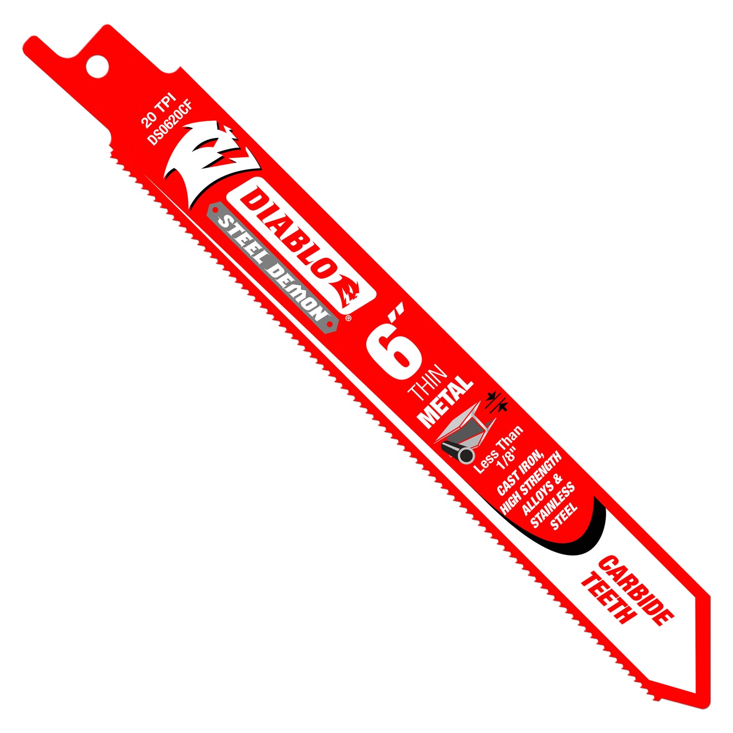 6" 20T CARB RECIP BLADE