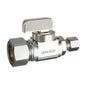 5/8 x 1/4" Straight Supply Stop - Brass - Compression