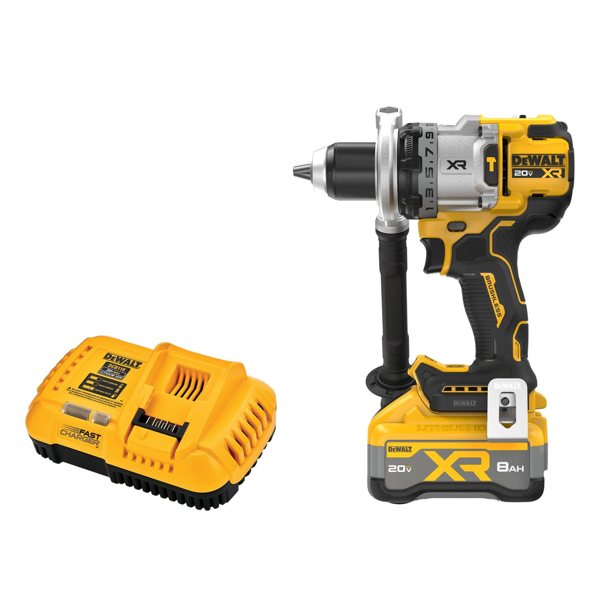 Brushless Cordless Hammer Drill Kit - 20 V DC