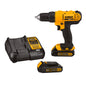 DeWALT® 20V MAX* MATRIX™ DCD771C2 Compact Drill/Driver Kit, 1/2 in Chuck, 20 V DC, 0 to 450/0 to 1500 rpm No-Load, 8-3/4 in OAL, Li-Ion Battery