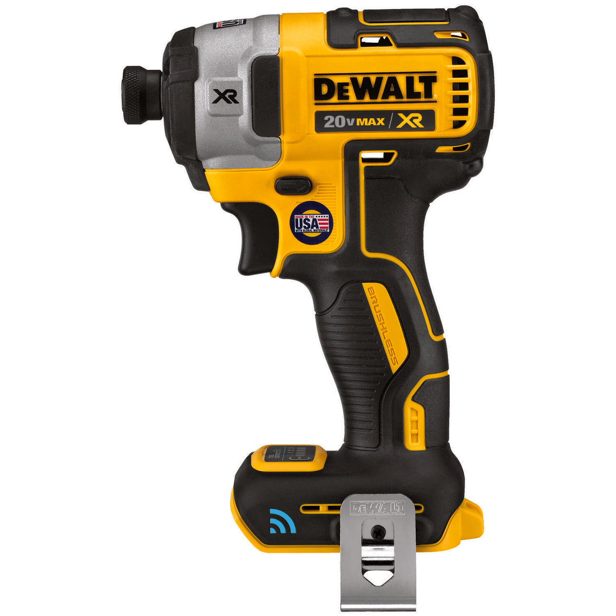 DeWALT® 20V MAX* Tool Connect™ DCF888B XR® Brushless Cordless Impact Driver, 1/4 in Straight Drive, 3800 bpm, 1825 in-lb Torque, 20 V DC, 5.3 in OAL, Tool Only