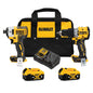 DeWALT® XR® DCK249M2 Brushless Combo Kit, Tools: Cordless Hammer Drill, Cordless Impact Driver, 20 V, 2 Ah Li-Ion Battery