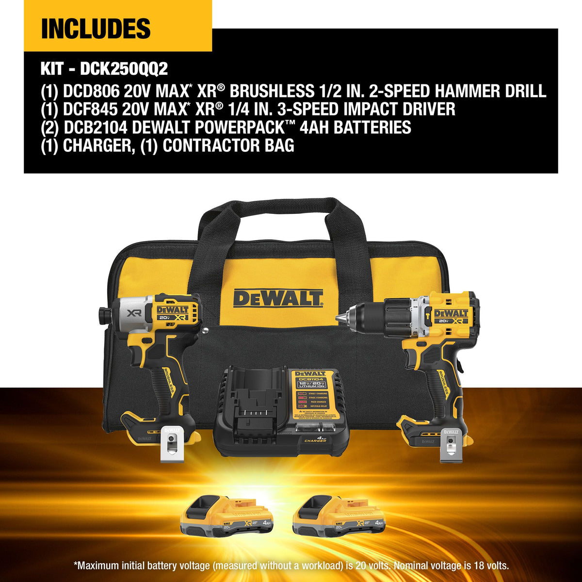 2-Tool - 20 V - 6 Pieces