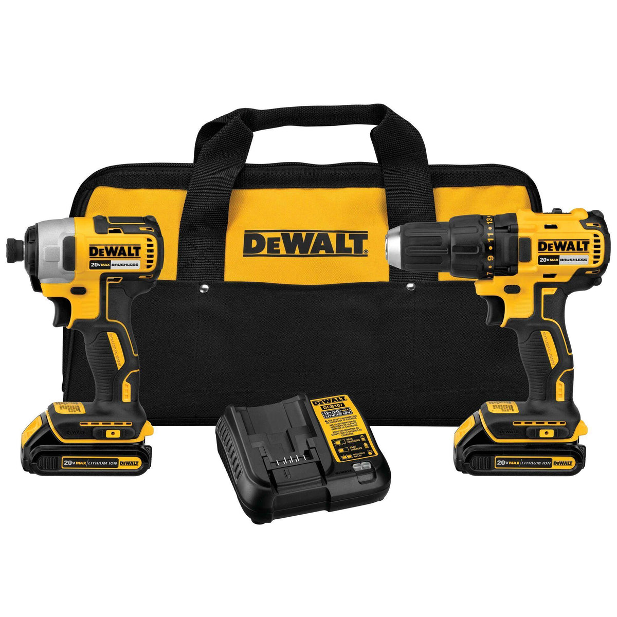 Cordless Combination Kit - 20 V DC - 1.3 Ah Lithium-Ion
