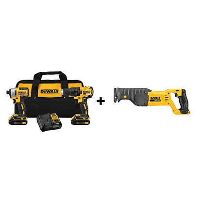 Cordless Combination Kit - 20 V DC - 1.3 Ah Lithium-Ion