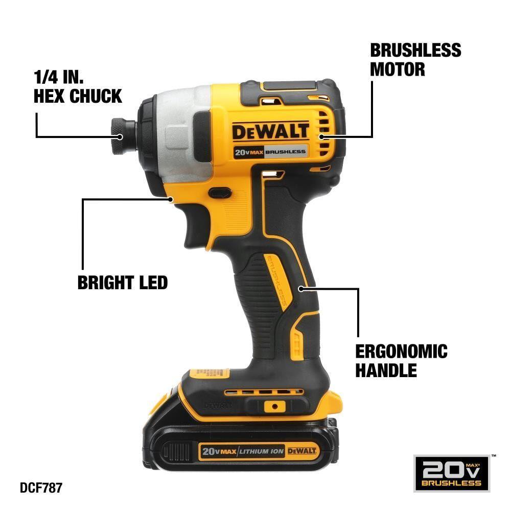 Cordless Combination Kit - 20 V DC - 1.3 Ah Lithium-Ion