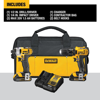Compact Cordless Combination Kit - 20 V DC