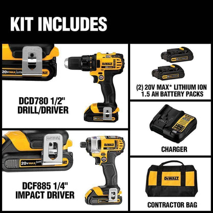 Compact Cordless Combination Kit - 20 V DC
