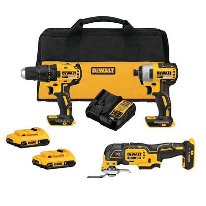 Brushless Cordless Combination Kit - 20 V DC - 7 Pieces