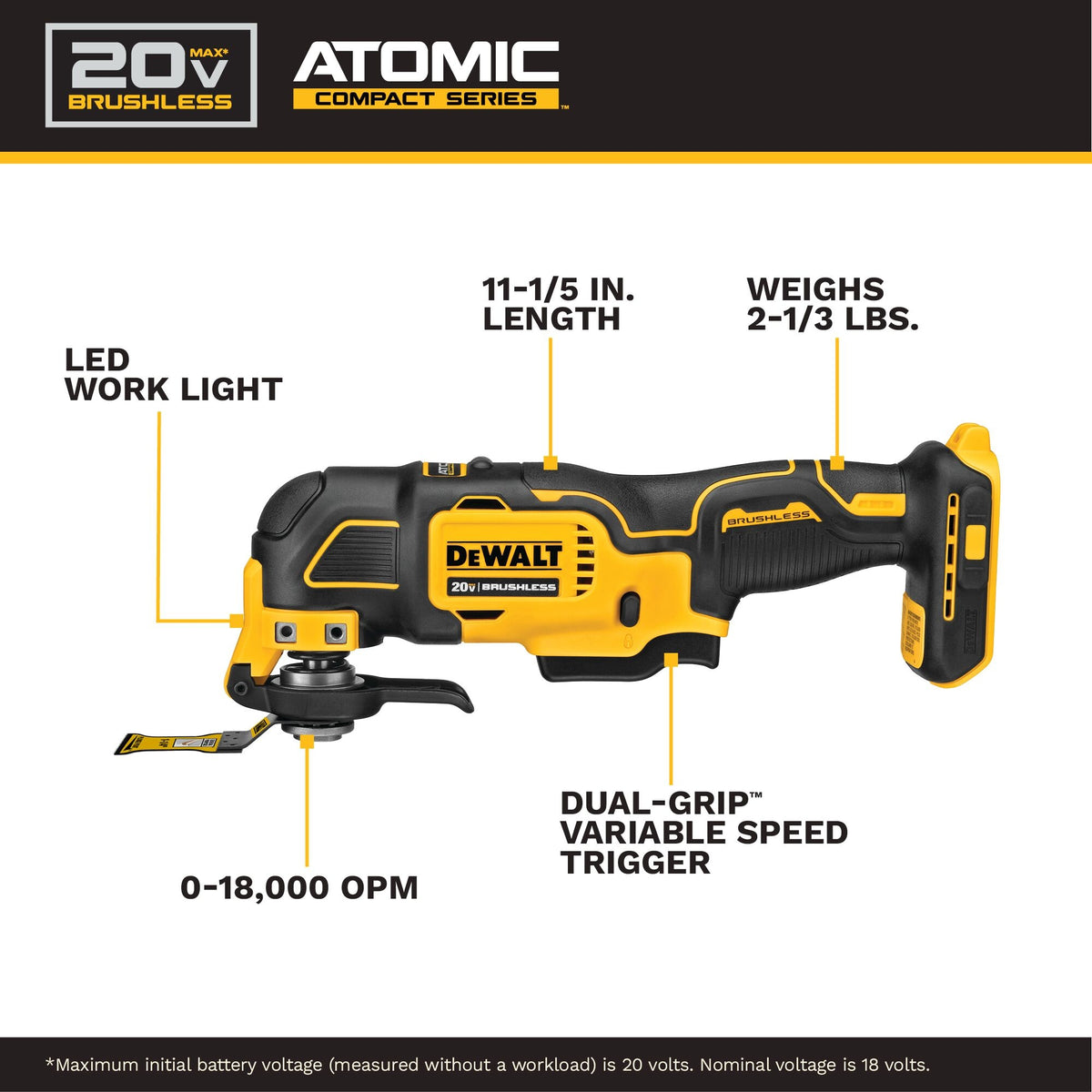 Brushless Cordless Oscillating Multi-Tool Kit - 20 V