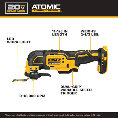 Brushless Cordless Oscillating Multi-Tool Kit - 20 V