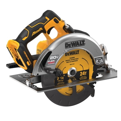Brushless Cordless Circular Saw - 7-1/4" Dia Blade - 20 V