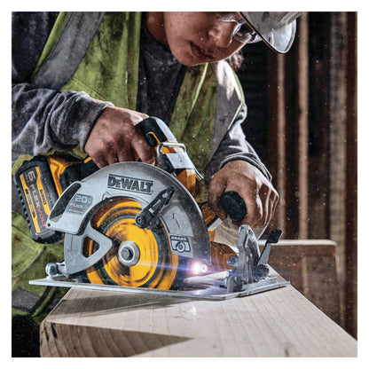 Brushless Cordless Circular Saw - 7-1/4" Dia Blade - 20 V