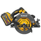 DeWALT® DCS578X1 Brushless Cordless Circular Saw With Brake Kit, 7-1/4 in Blade, 5/8 in Arbor/Shank, 60 V DC, 2 in, 2-9/16 in D Cutting, Li-Ion Battery, Right Blade Side