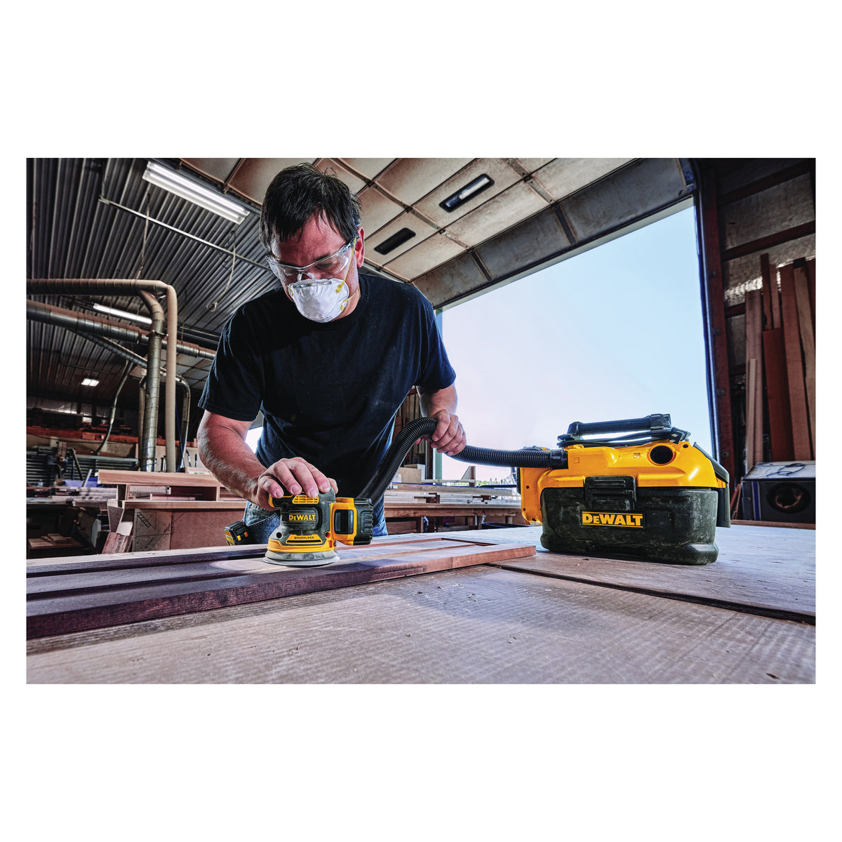 Random Orbit Cordless Sander Kit - 5" Dia Wheel - 20 V AC