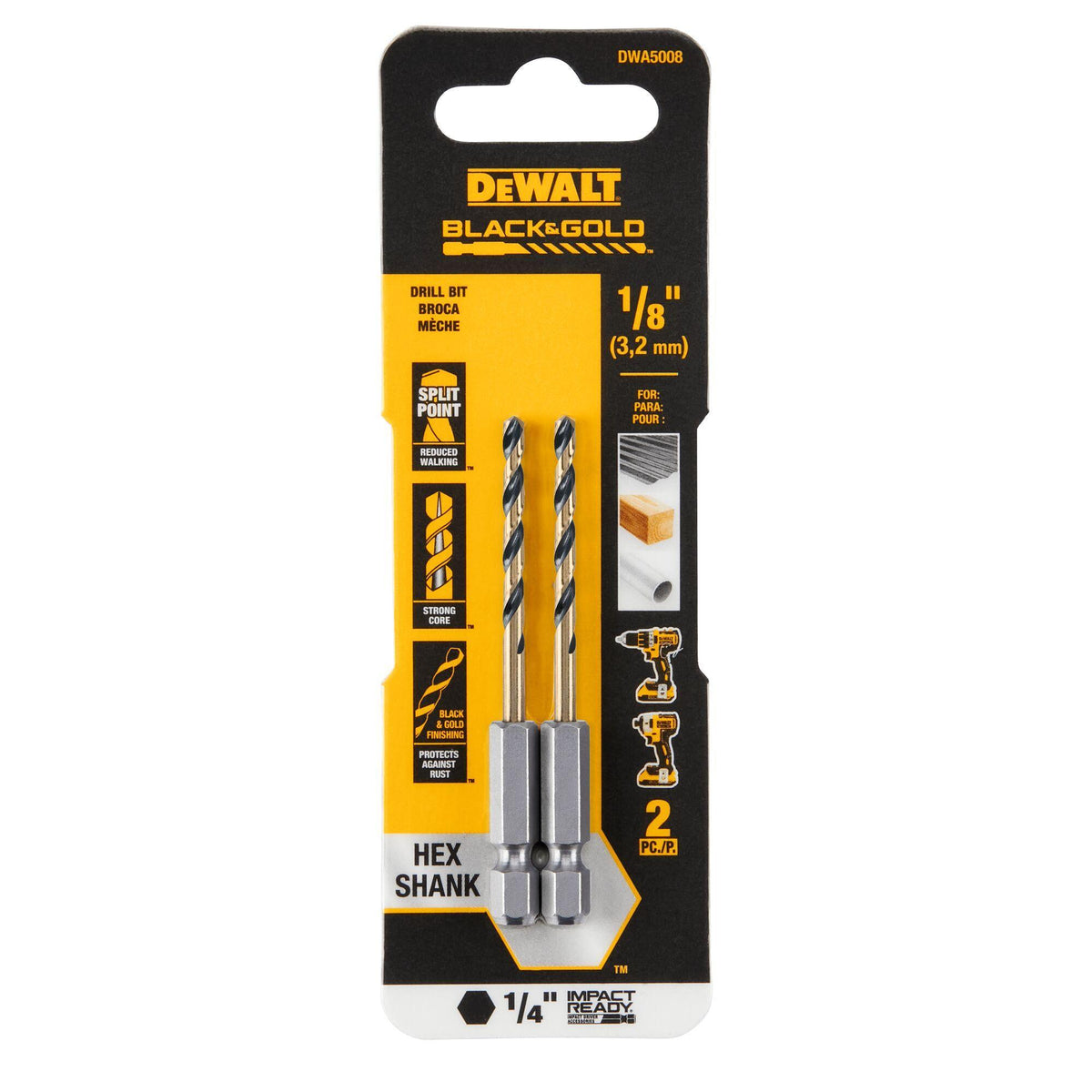 Heavy Duty Drill Bit - 1/8" Drill - High Speed Steel
