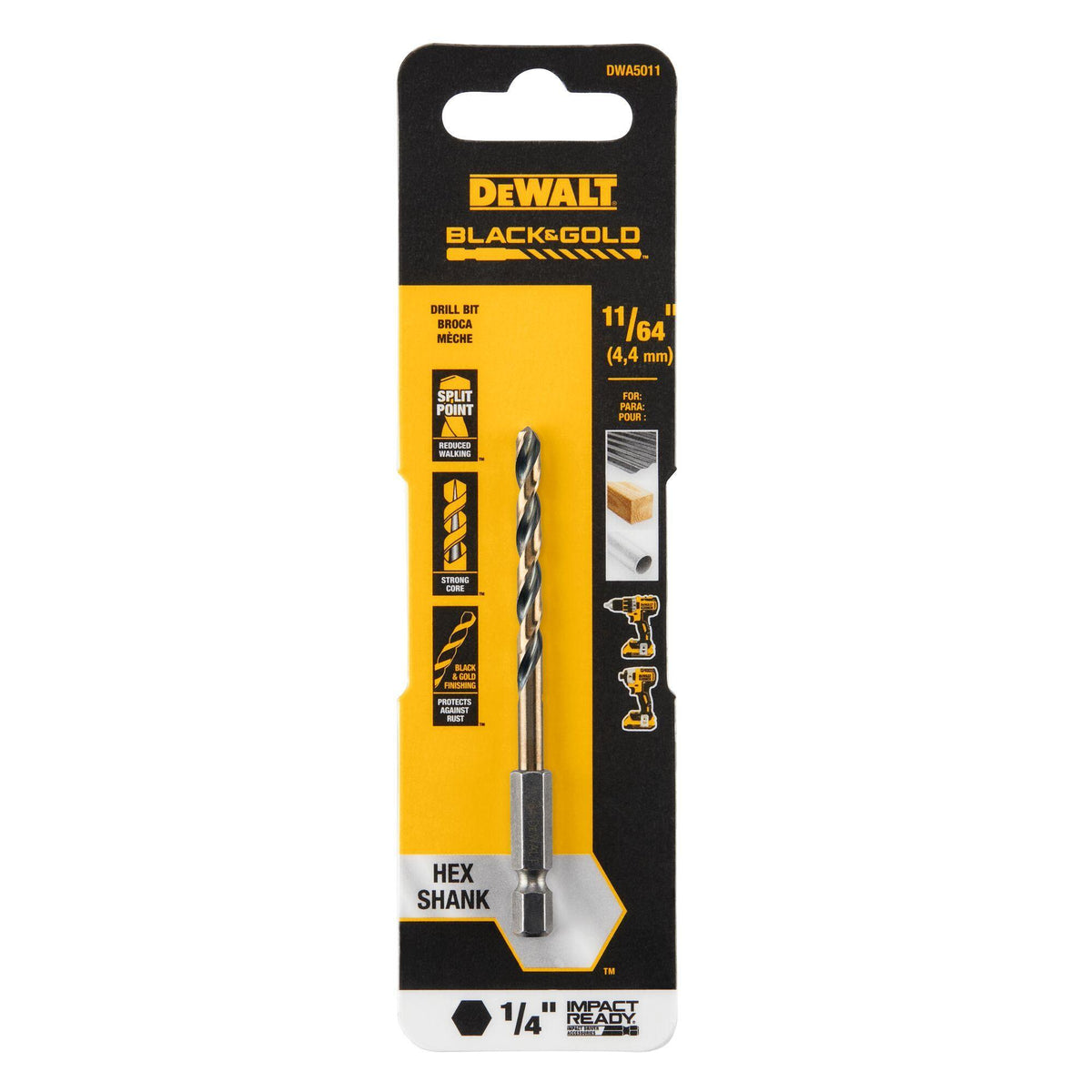 Heavy Duty Drill Bit - 11/64" Drill - High Speed Steel