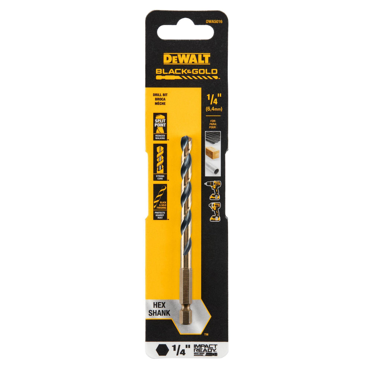 Heavy Duty Drill Bit - 1/4" Drill - High Speed Steel