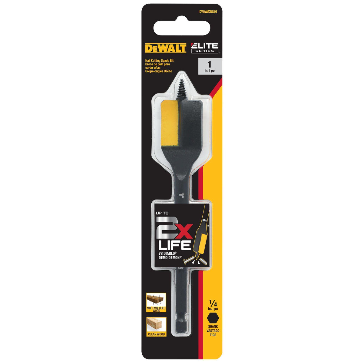 1" Drill Bit - Carbon Steel - Spade