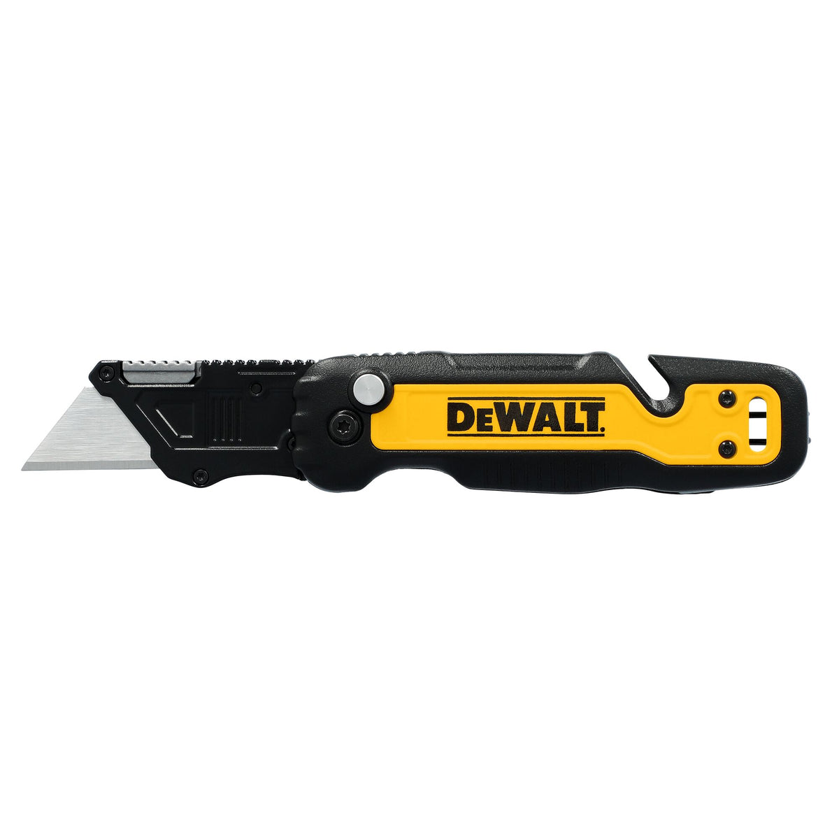 DeWALT® DWHT10992 Utility Knife, Aluminum Blade Standard Utility Blade, 1.25 in L Blade, Flip/Press Opening