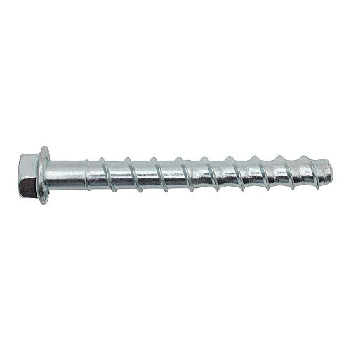 DeWALT® Screw-Bolt+™ PFM1411280 Heavy Duty Screw Anchor, 3/8 in Dia, 4 in OAL, Hex Washer Head Drive, Carbon Steel, 1-1/2 in D Min Embedment