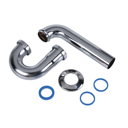 1-1/2" P-Trap - Polished Chrome - Brass