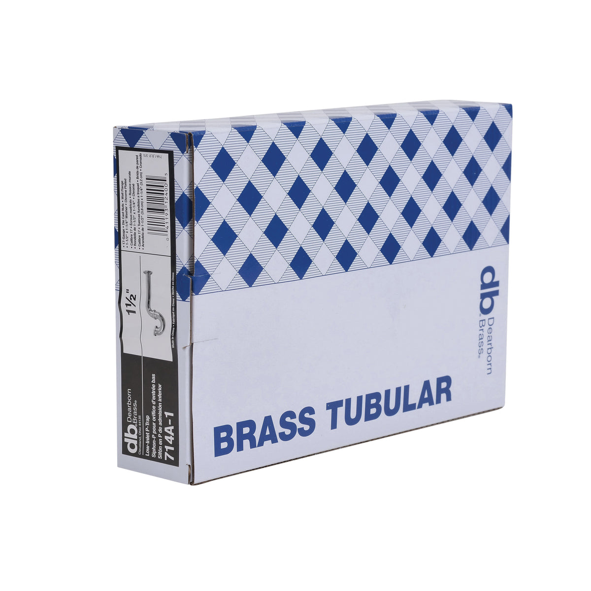1-1/2" Low Inlet P-Trap - Brass