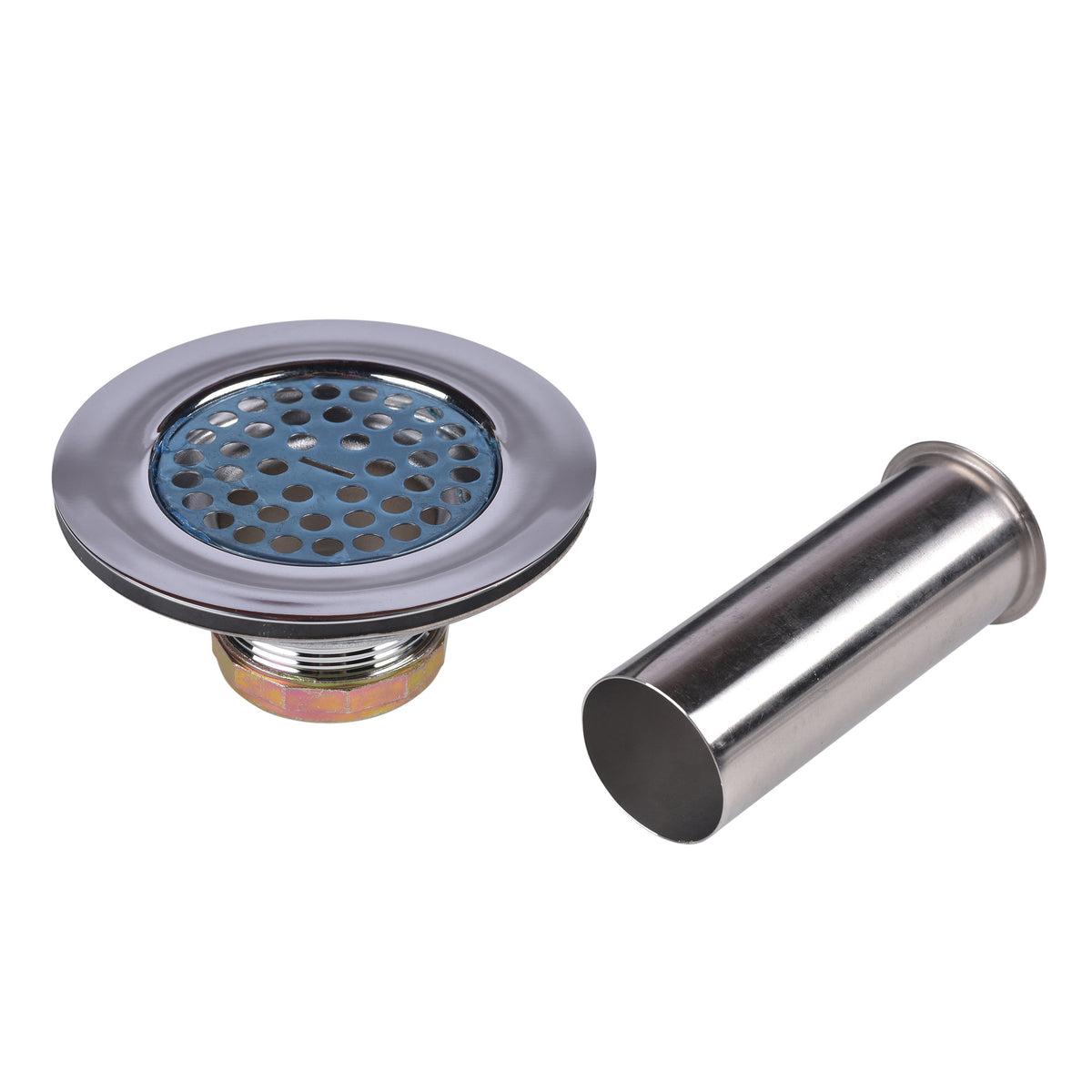 Flat Top Sink Basket Strainer - Brass
