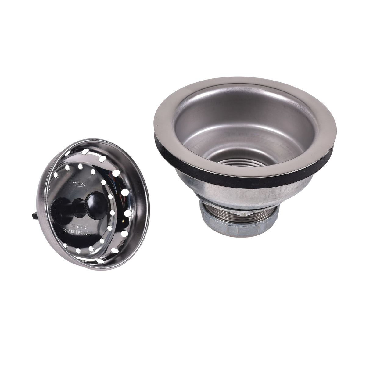 Dearborn® DB1000 Locking Cup Sink Basket Strainer, Stainless Steel, Import