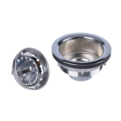Lucky 7 - Sink Basket Strainer - Brass - Polished Chrome