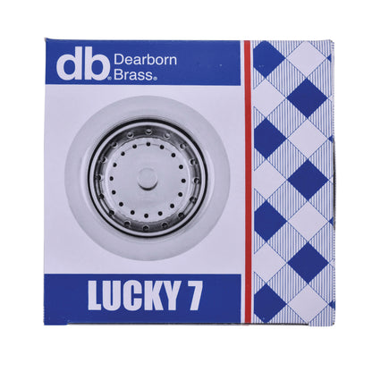 Lucky 7 - Sink Basket Strainer - Brass
