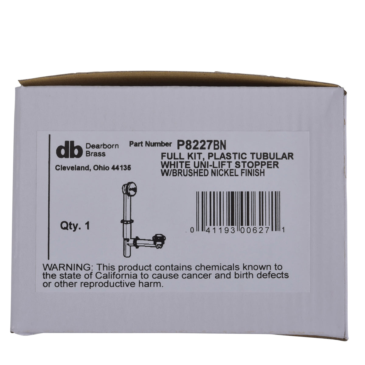 Uni-Lift Bath Waste Full Kit - P8227BN