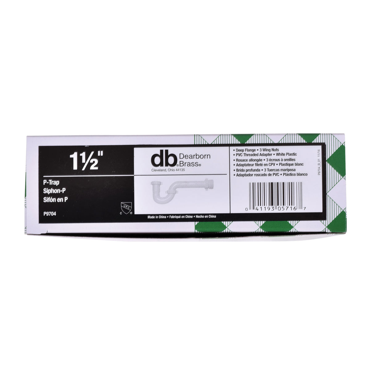 1-1/2" P-Trap - Polypropylene - Slip Joint
