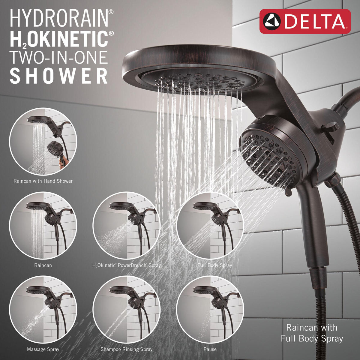 Shower Head - 1.75 GPM - 2.5 GPM Max Flow