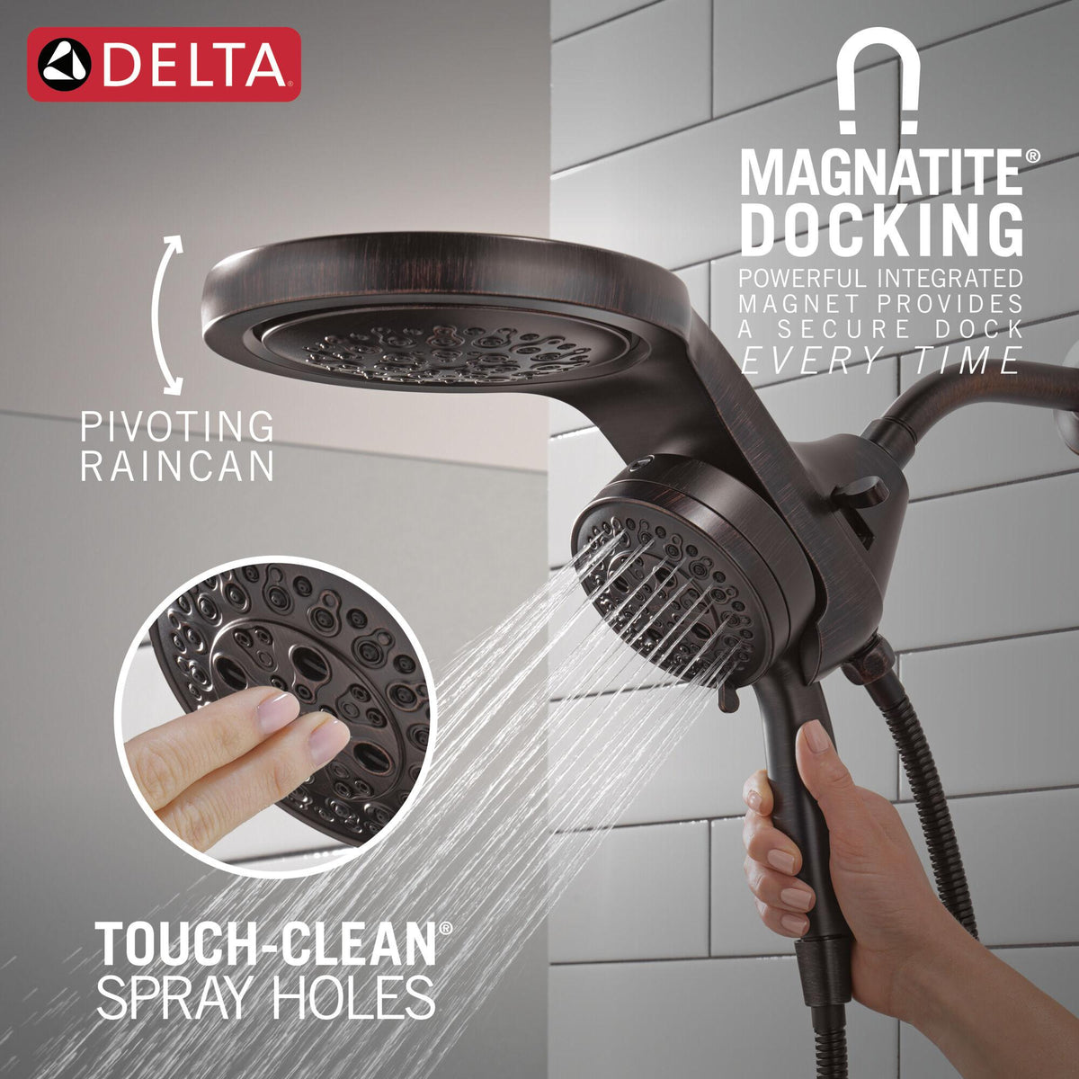 Shower Head - 1.75 GPM - 2.5 GPM Max Flow